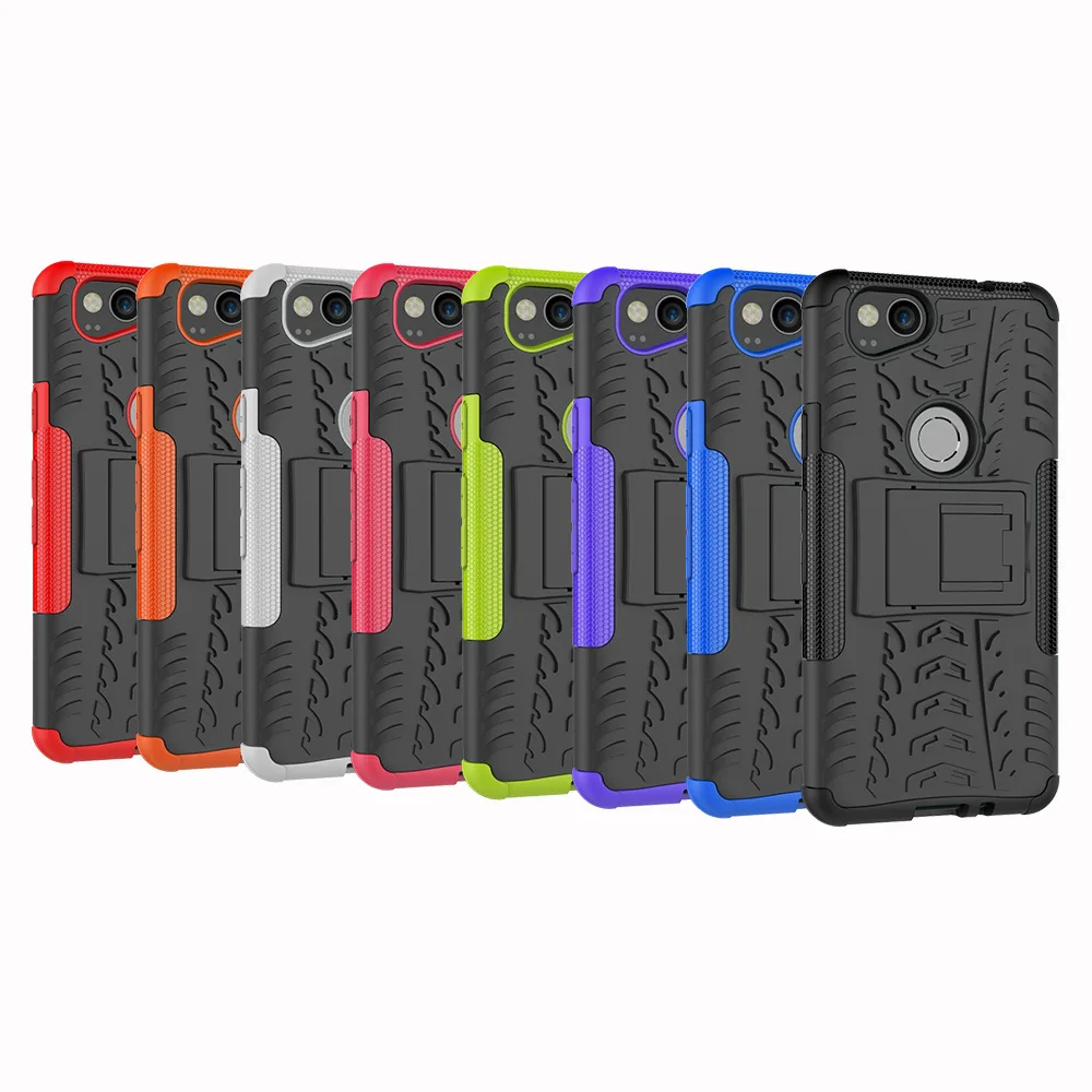 

Anti-Shock Hard Case for Google Pixel 2 Protective Phone Bumper Strong Stand Capa Funda coque