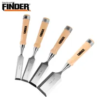 4pcs 25-51mm Carving Chisel Carpenter Tool Flat Woodworking Chisel Set CR-V Professional Carving Knife Graver Carving Wood Tools