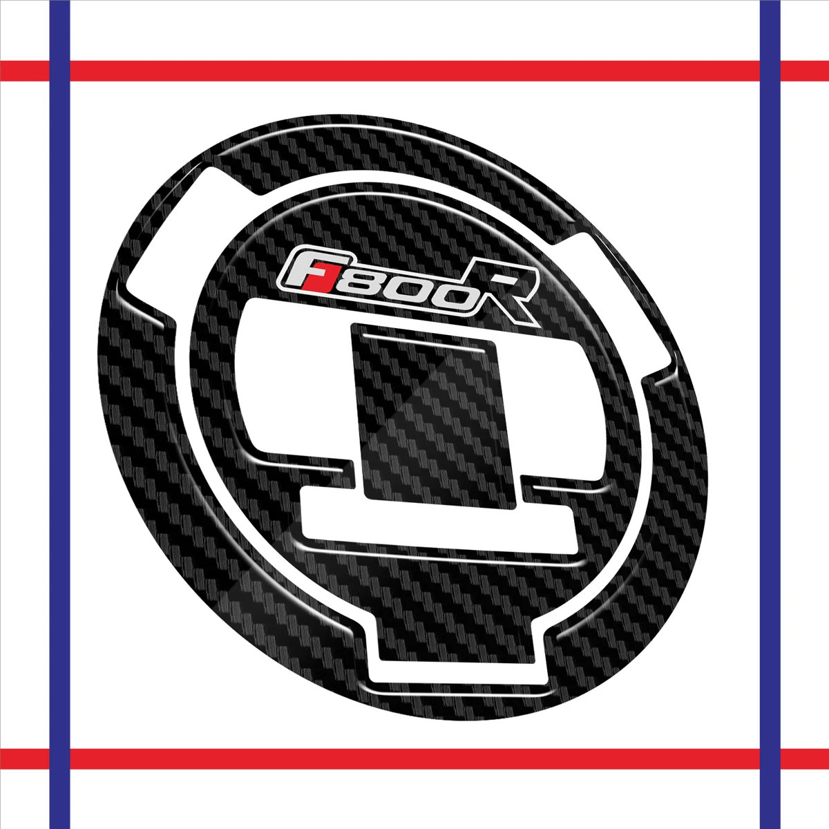 

For F800R F 800R Tankpad Motorcycle Fuel Tank Cap Cover 3D Carbon Fiber Sticker Protection