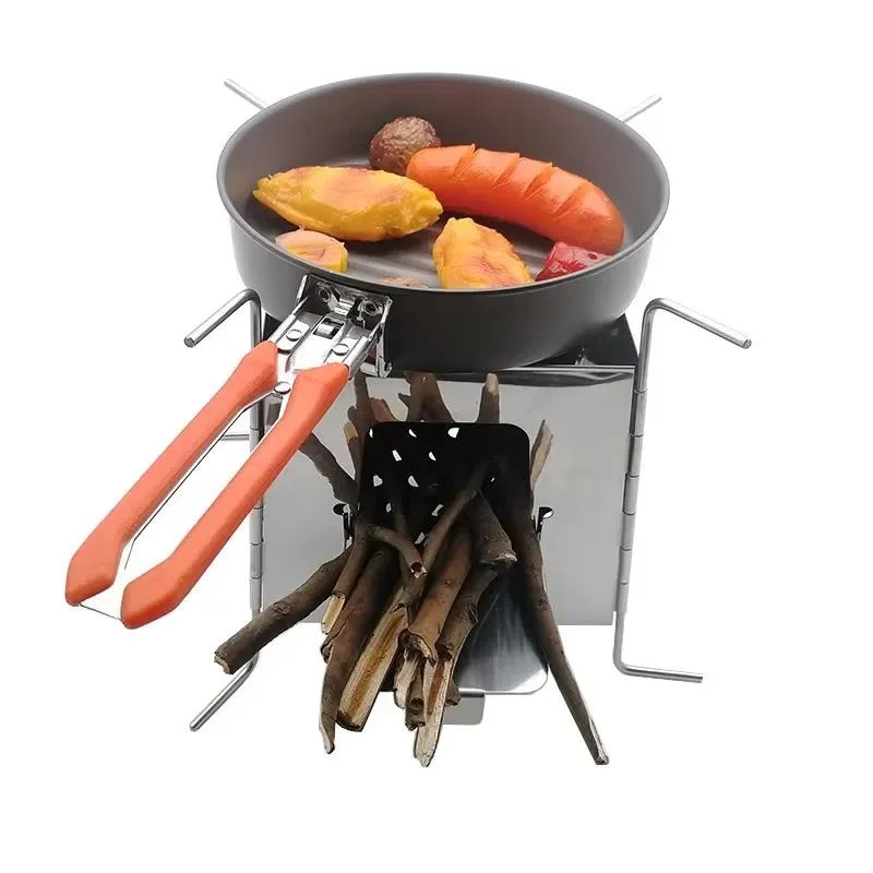 Premium Charcoal Camping Grill Outdoor Fire Pit Portable BBQ Barbecue for Backyard Garden Picnic Hiking