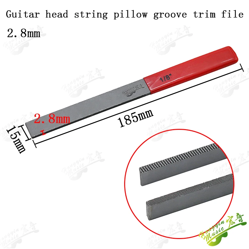 Guitar pillow grinding file block string pillow slotted file Square saw file block making repair tools