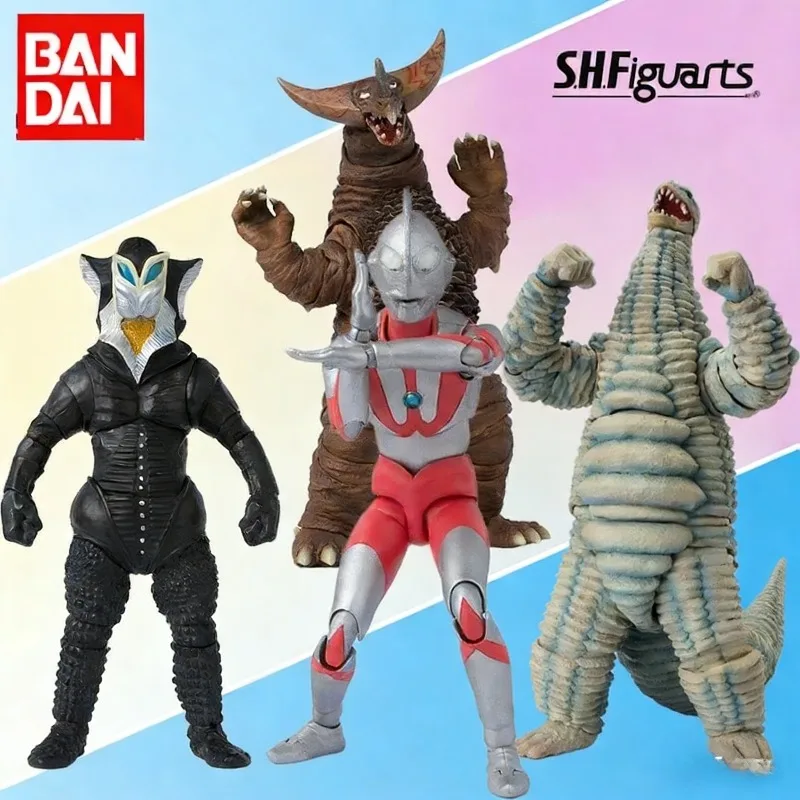 Figura de Acción Coleccionable Articulada de la Serie Ultraman de Bandai Original S.H.Figuarts, Rey Rojo/Gomorra/Mavris, Modelo de Juguete de Regalo