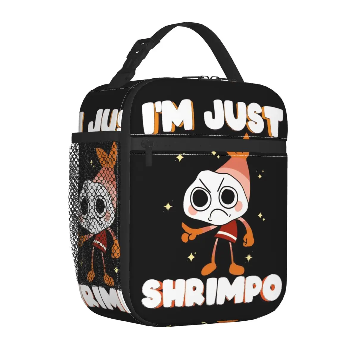 I'm Just Shrimpo Dandys World Shrimpo Lunchtaschen, großer Lunchbehälter, Kühltasche, Lunchbox, Tragetasche, Büro, Outdoor, Mädchen, Jungen
