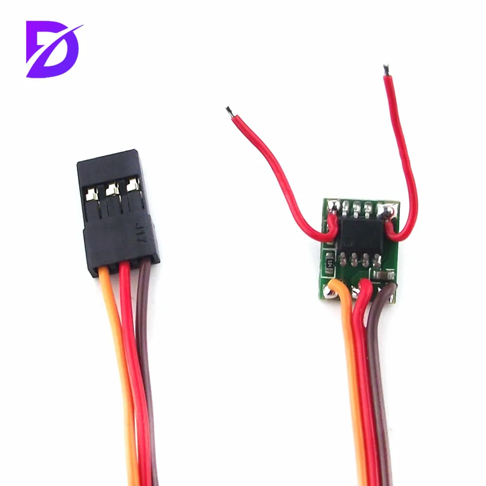 Dual Way Bidirectional Brushed ESC Speed Control for RC Model Boat Tank Brushed Motor Spare Parts DC3.5-8.4V