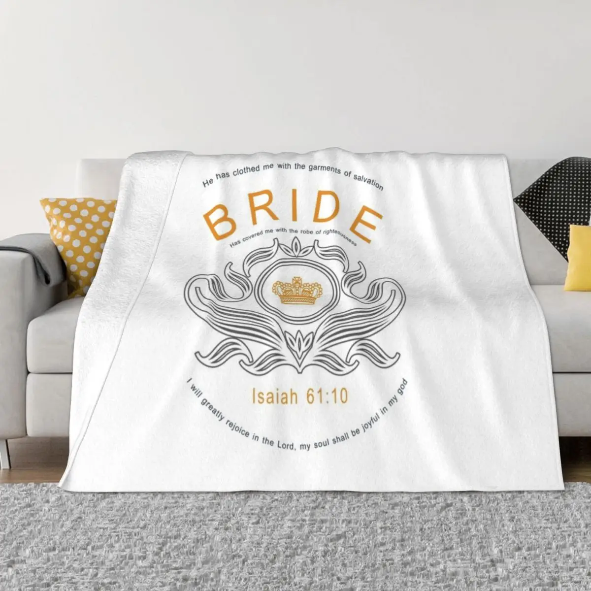 

Bride of Christ Throw Blanket Softest Blanket Weighted Blanket fluffy blanket Blankets Sofas Of Decoration