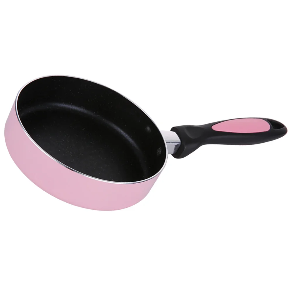 

Non-Stick Pan Pink Smooth Surface Anti-Hot Handle Induction Gas Cooker Universal Kitchen Dining Room Use