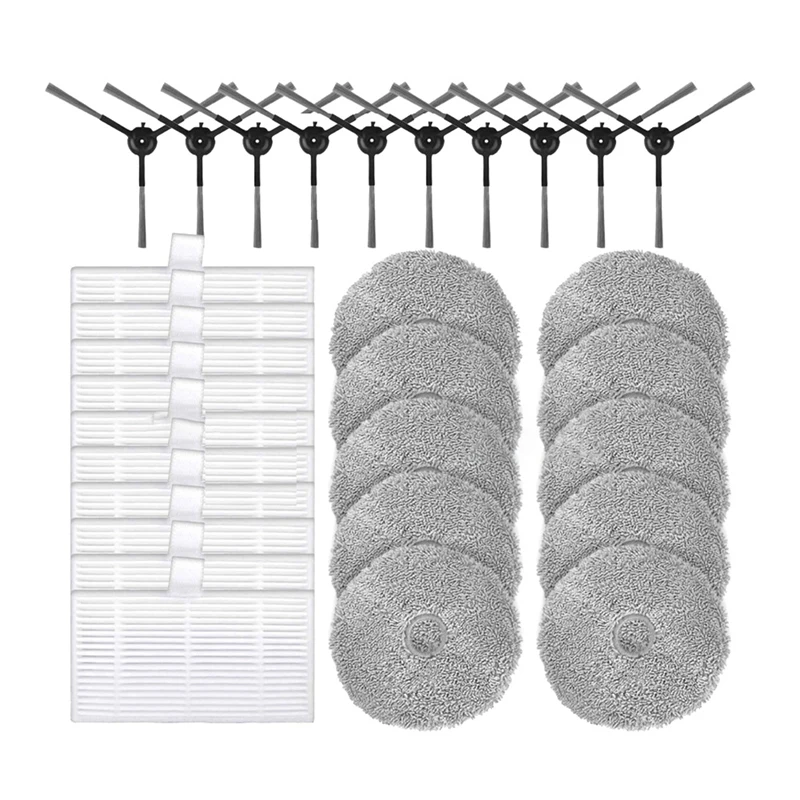 Do odkurzacza robota Uwant U200 / U200 Pro Części zamienne Akcesoria Szczotka boczna Filtr Hepa Ściereczka do mopa