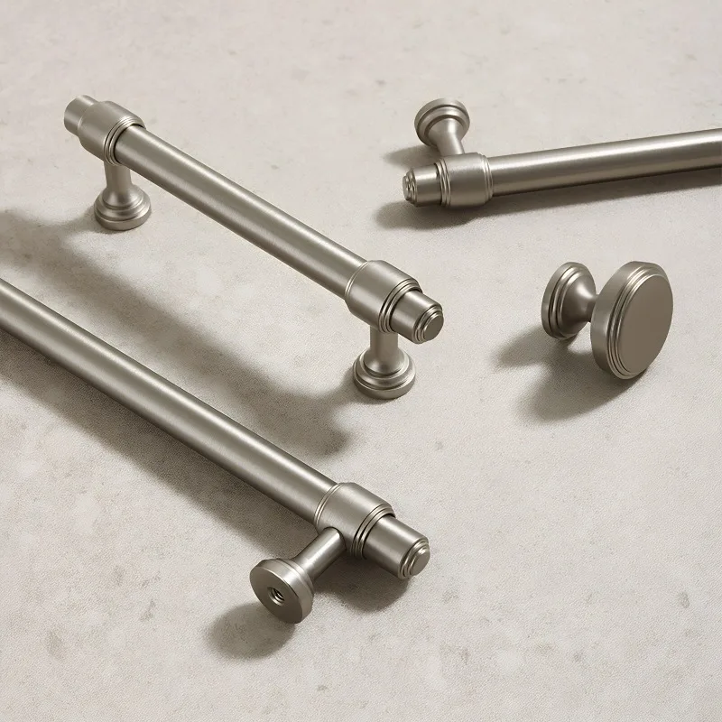 Simple Nickel Brushed Handle Wardrobe Drawer Handle Metal Matte Silver Brass Handle Wardrobe Door 4