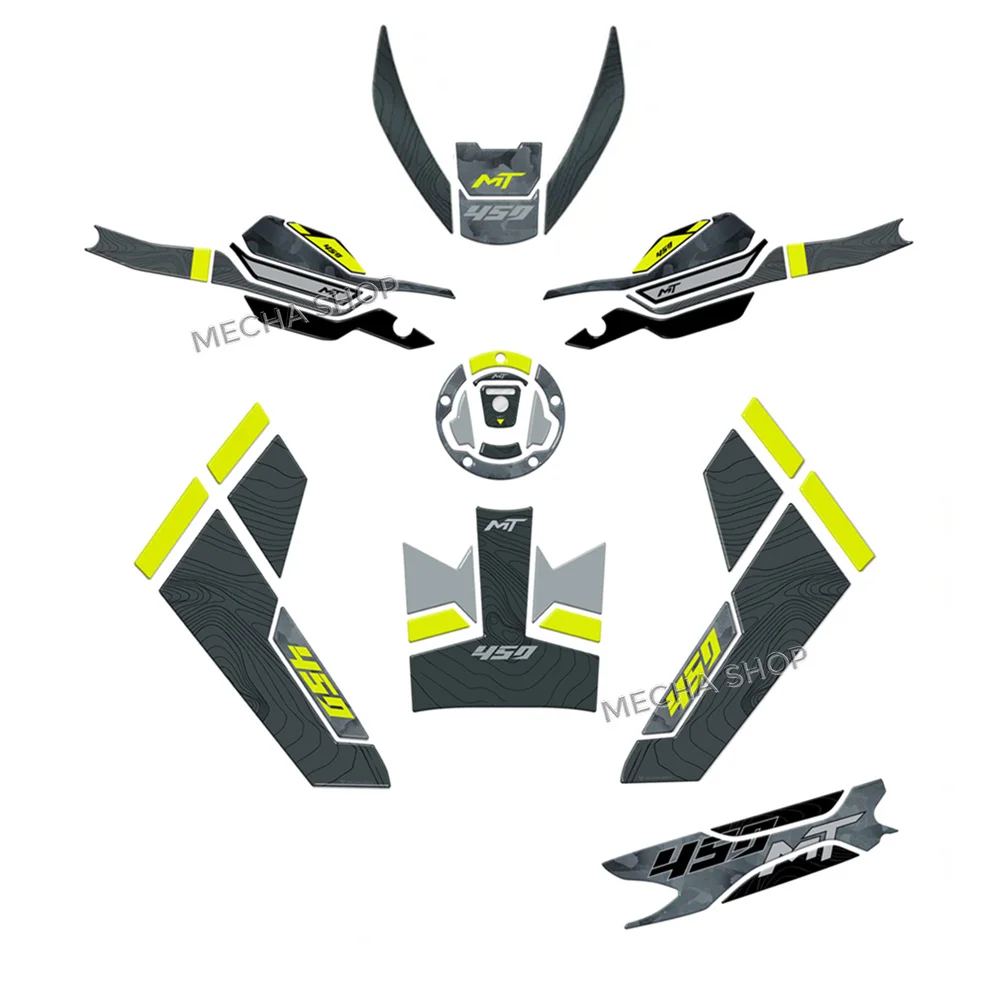 For CFMOTO 450MT MT450 2024 2025 2026 Motorcycle Accessories 3D Sticker Decal Protection 6