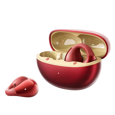 QCY Crossky C30S Open Ear Wireless Earphones Hi-Res with LDAC Ear Clip Earbuds Bluetooth 6.0 Clip On OWS Sports Headphones 40Hrs