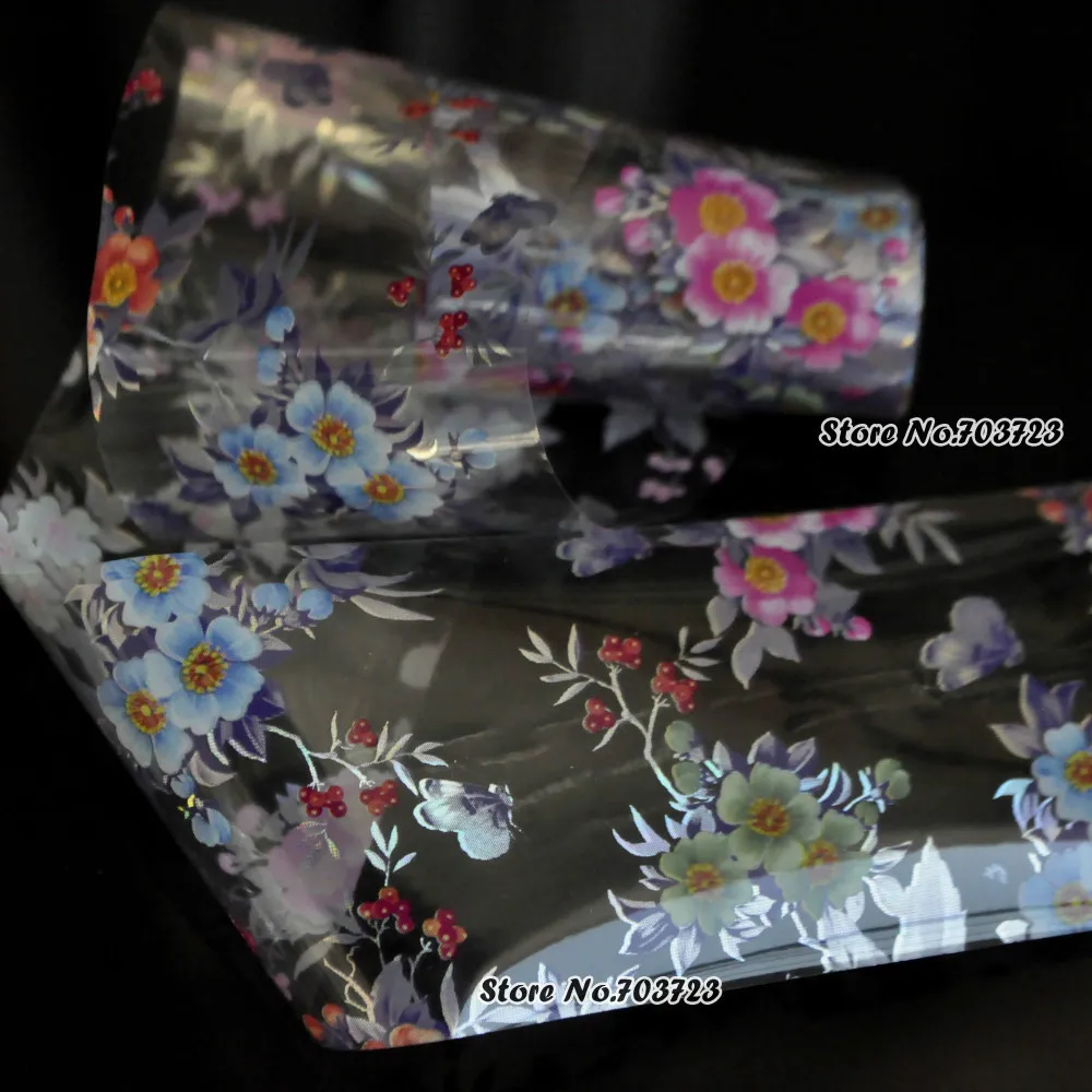 The latest design nail stickers nail foil foil transfer film technology Multi-color flower Jinyingzi GL118