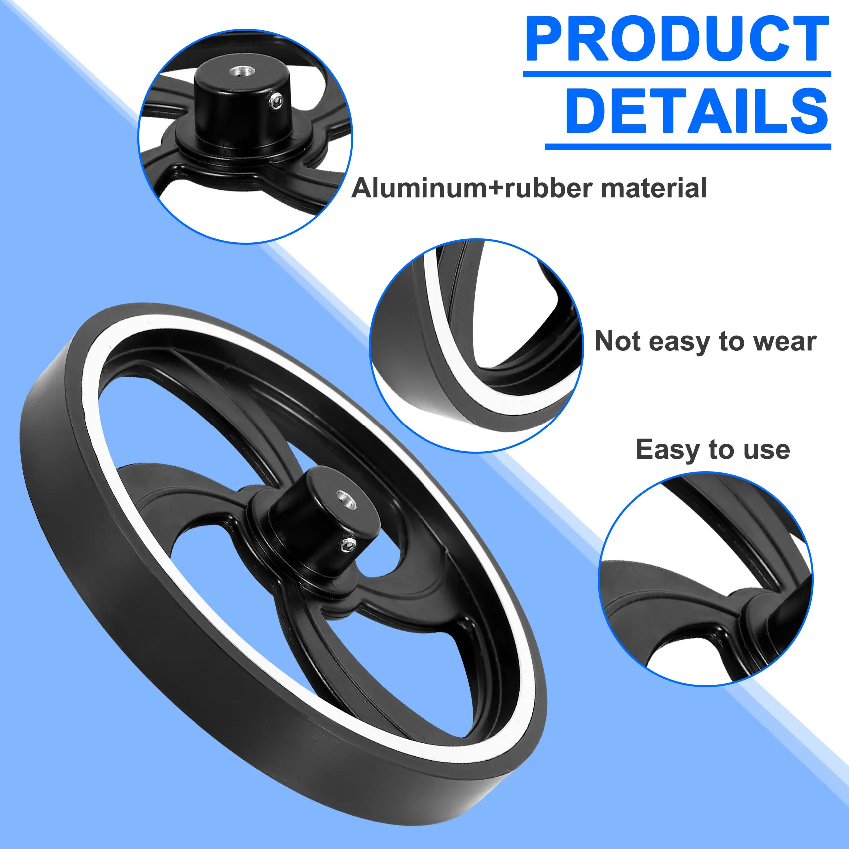 

Industrial Aluminum Rubber Measuring Encoder Meter Wheel For Industrial Encoder Accessories Encoder Wheel-[Jyqn A78G]