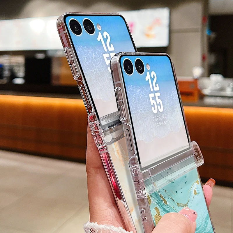 Mor Mermer Desenli Telefon Kıl - Phone Cases Z Flip 6 incelemesi ve fiyatı