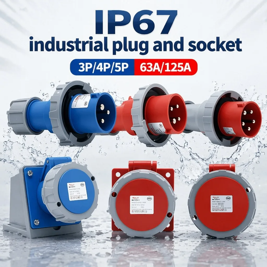 ip67-industrial-plug-socket-63a-125a-3pin-4pin-5pin-wall-panel-mounted-coupler-220v-380v-male-female-connector