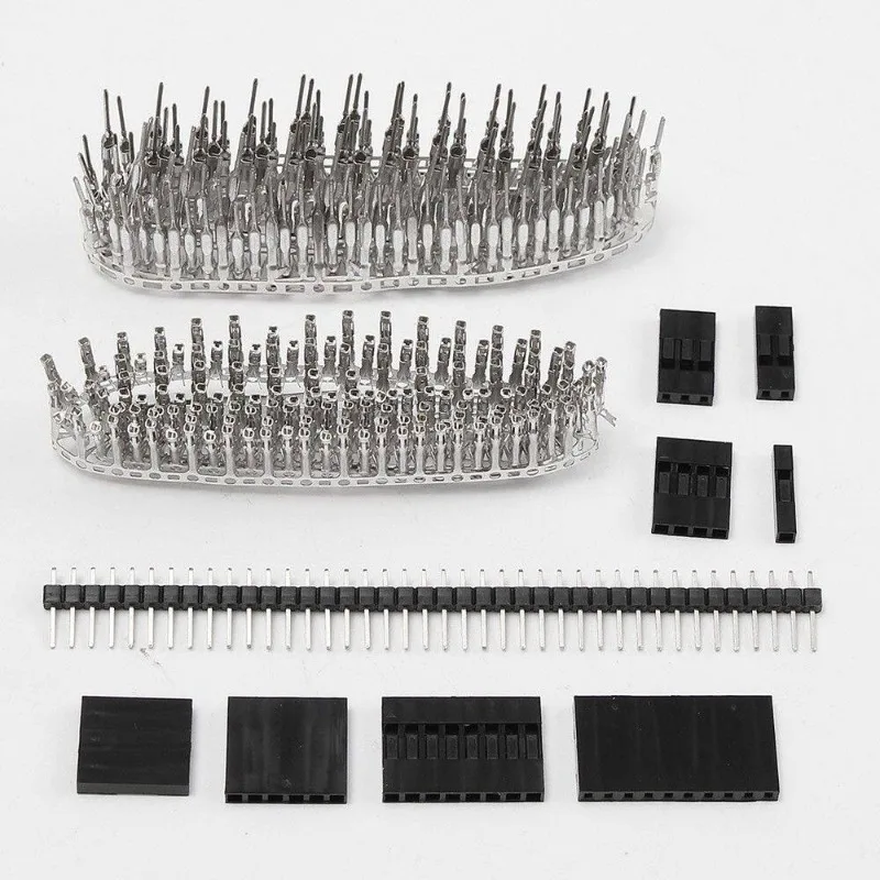 1450PCS 2.54mm Jumper Head Connector Housing Terminal Kit with Pin Header