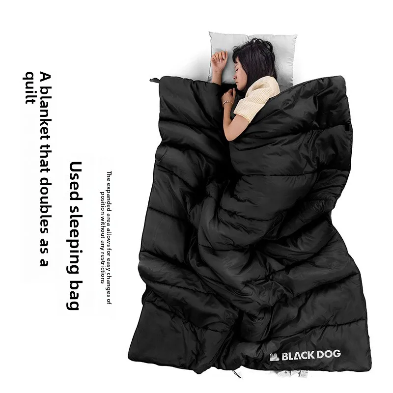 

Спальный мешок BLACKDOG Splicing Camping 210T из хлопка, ультралегкий, для путешествий, весенне-осенний, для взрослых, в форме конверта