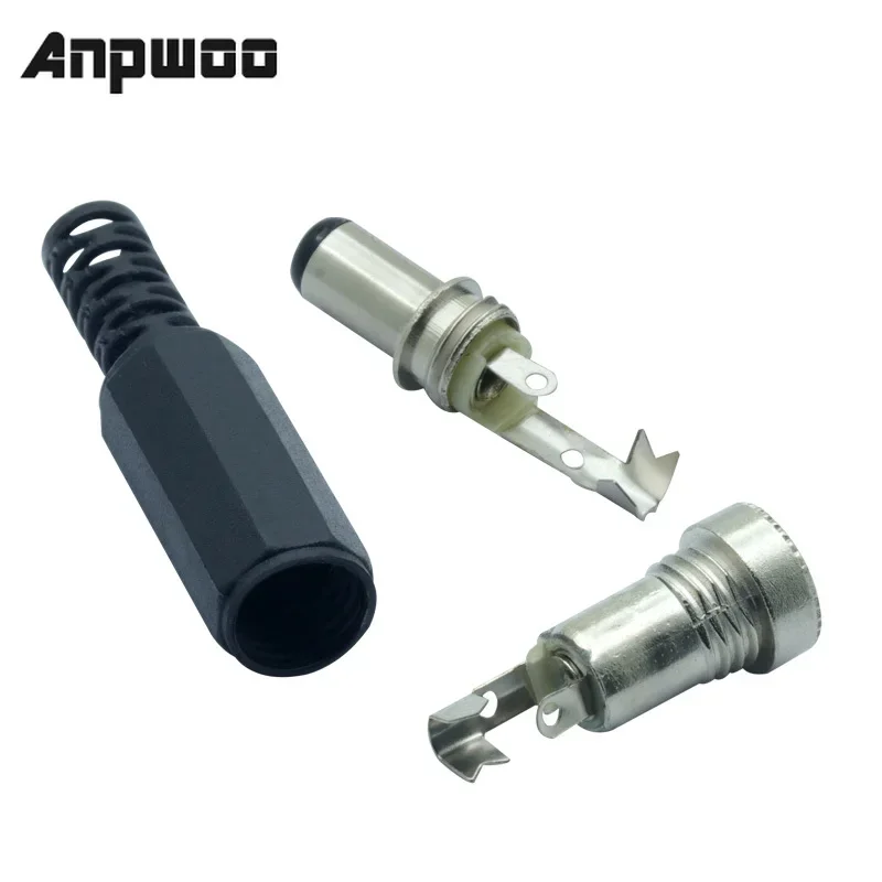 5 pz 10 pz DC femmina maschio spina di alimentazione 5.5mm x 2.1mm maschio femmina Jack presa adattatore connettori Set per progetti fai da te connettore