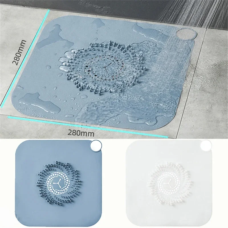 Bathroom Shower Floor Drain Hair Plug Anti-blocking Kitchen Sink Large Floor Drain Plug Simple Filter Drain Cover Sewer Filter