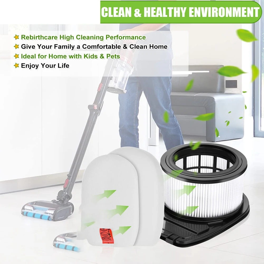 Piezas de Repuesto de filtro HEPA Compatible con aspiradoras IZ300 IZ300UK IZ320 IZ320UK, accesorios
