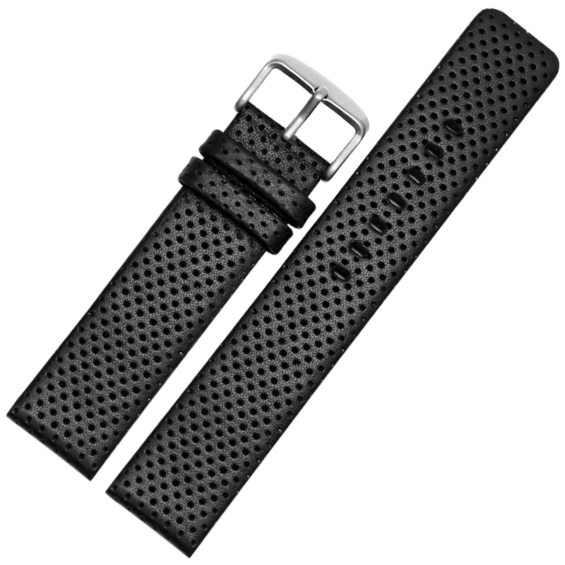 Men's Leather Watch Strap For Citizen AW0015-08E AW0010-01A\E Cowhide Wristband Accessories 20mm Equal Width Breathable Bracelet