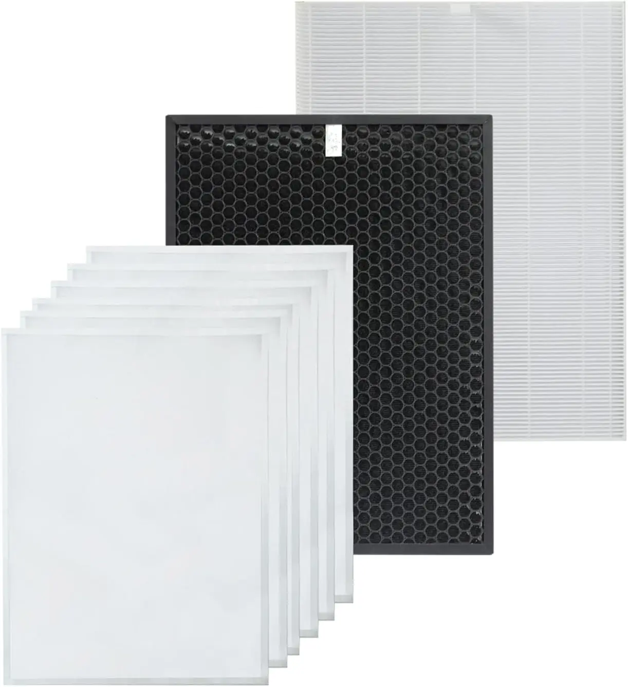 

Replacement Filter Set Compatible with HR900 Ultimate Pet Air Purifier, H13 HEPA + Activated Carbon Filter + 6 Pet Hair Pr