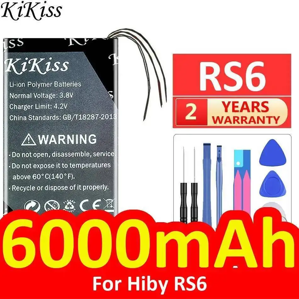 

Для Hiby RS6 плеер надежная сменная портативная цифровая аудиобатарея 6000 мАч