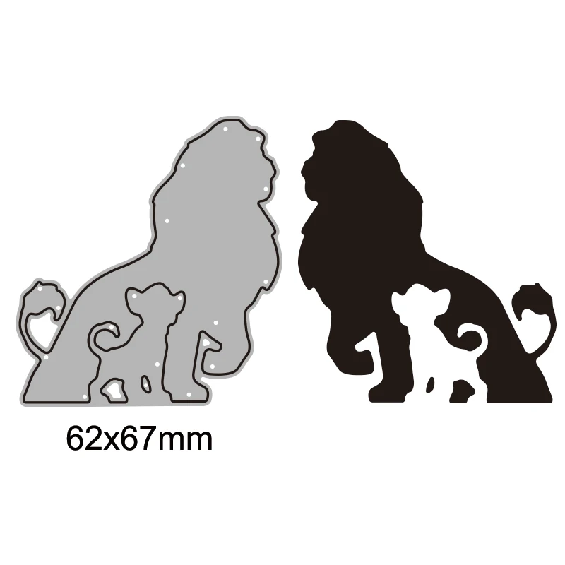 Disney Lion King Metal Cutting Dies Diecut For DIY Scrapbook Paper Cards Making Decorative Craft Diecut New Arrival 2022