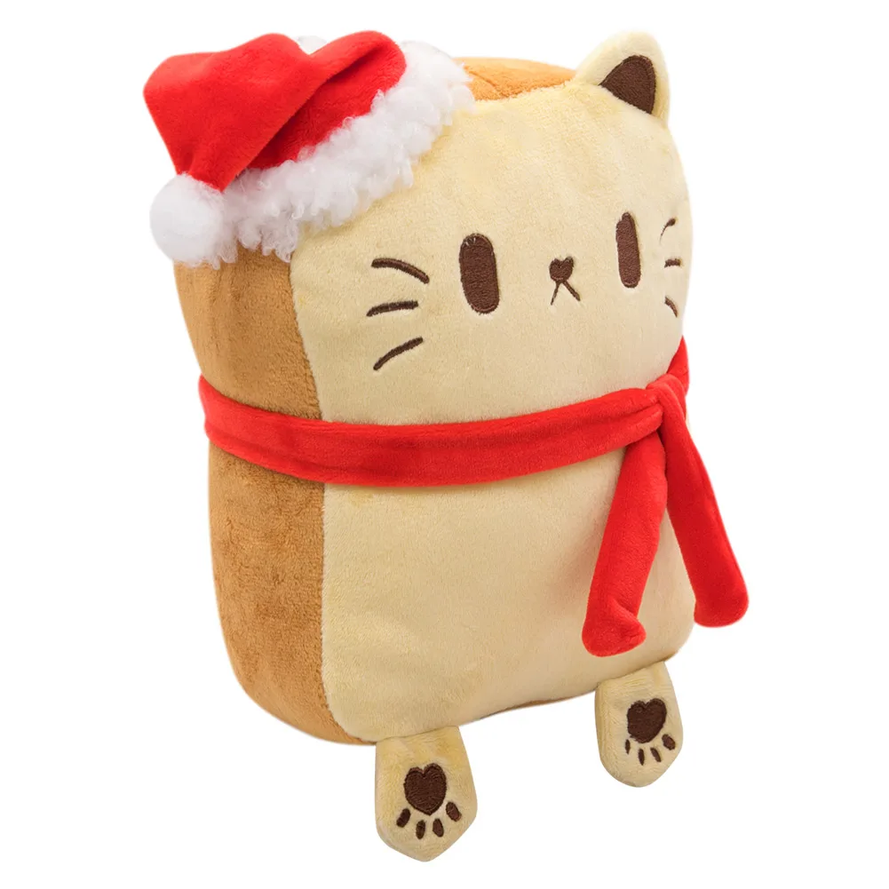 Bambini bambini 25cm forma di pane gatto Cosplay peluche peluche Figurine puntelli natale regali di compleanno mascotte Halloween decorazioni natalizie