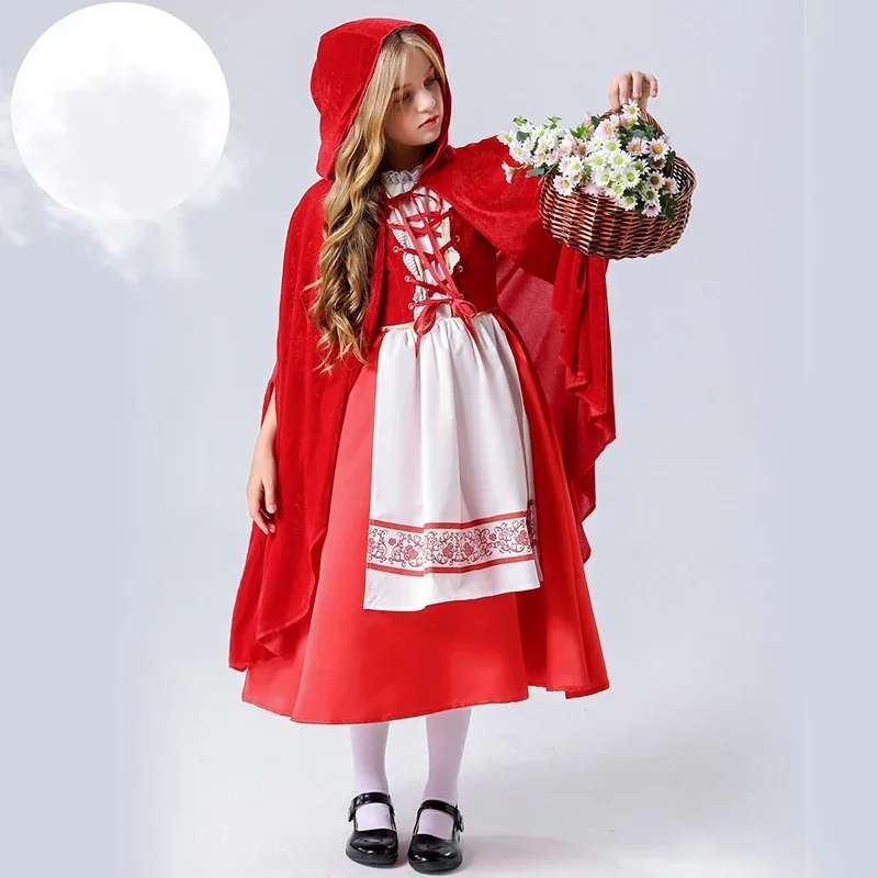 

Halloween Children's Cosplay Little Red Riding Hood Stage Costume