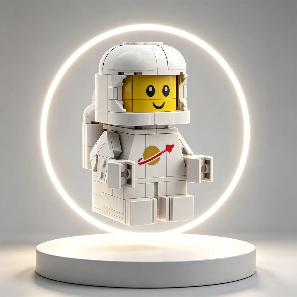 250PCS MOC Giant Baby Building Blocks Space Up-Scaled Baby Bricks Astronaut Model Building Blocks Classic Creative Assembly Toys - view 5