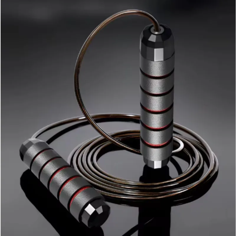 La nueva cuerda para saltar, alambre de acero, ejercicio de saltar, salto ajustable, entrenamiento físico, entrenamiento, equipo deportivo para el hogar, sin enredos