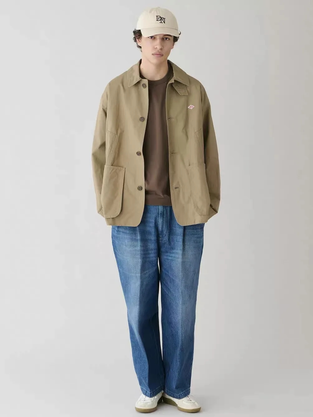 Loose Fit Cotton Linen Blend Jacket Men's Retro Style Long Sleeve Button up Shirt Autumn 2026 New Arrival Japanese Workwear