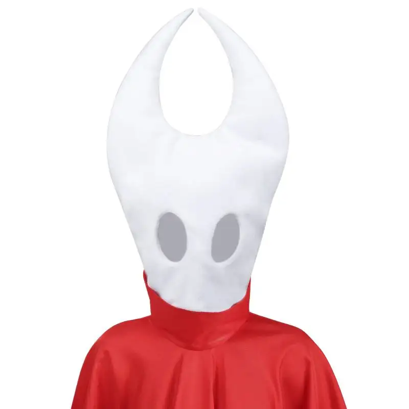 

WENAM Adventure Game Knight Mask Hood Full Head White Gothic Hat with eyes holes and magic tape Halloween Party Cosplay Costume