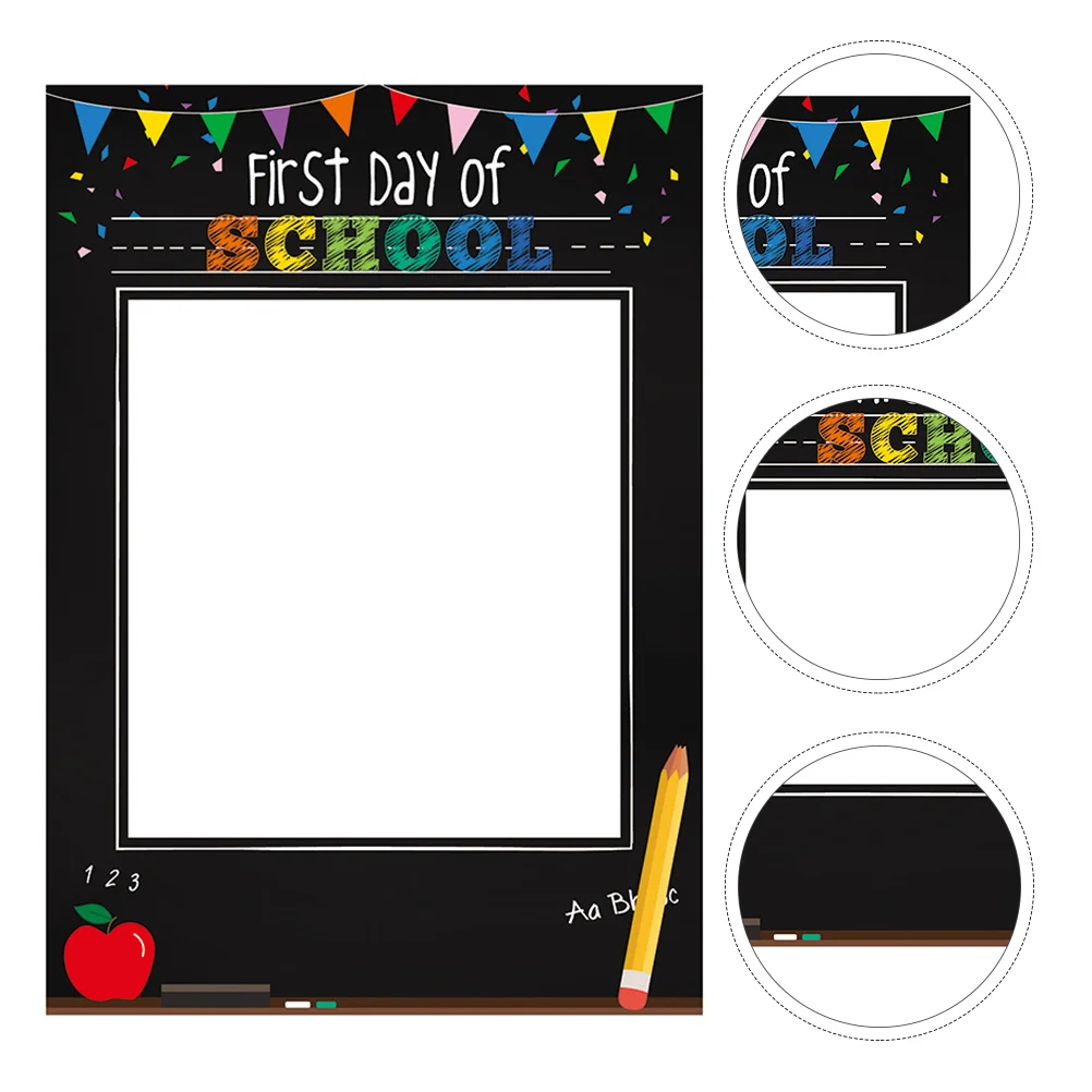 

Photo Ornament Back Campus Prop Back-to-school Frame Decor Picture Frames Welcome Booth Props Paper Cutout