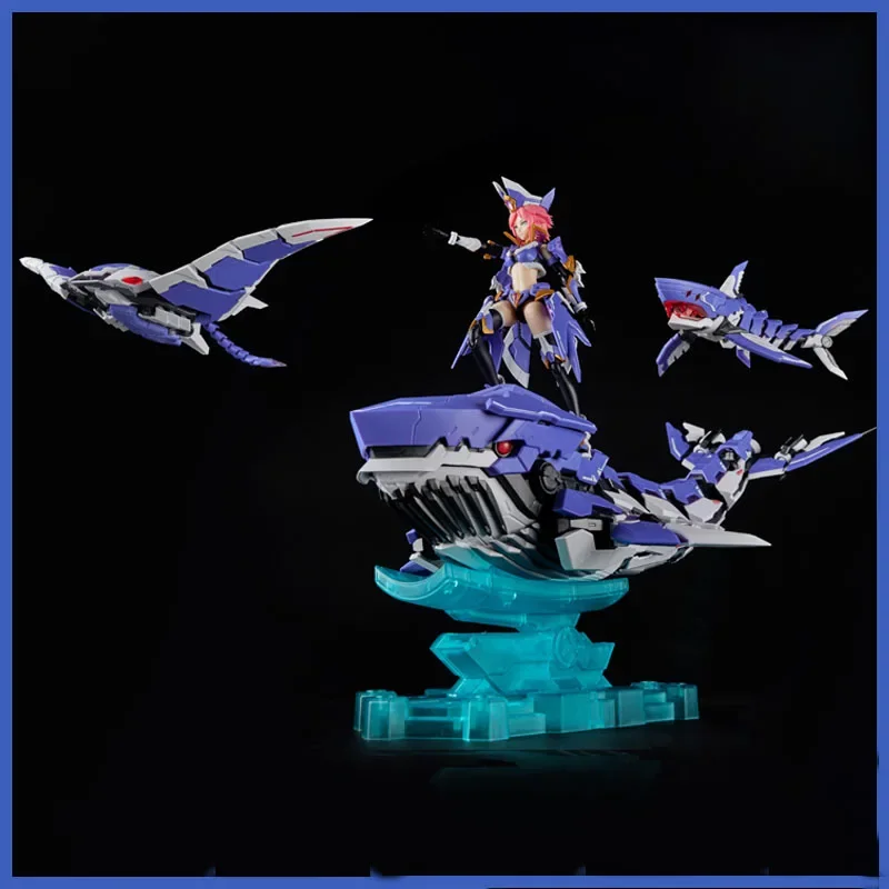 Ms.general Seven Crimes Series Assemble Model Anime Movable Joint Toy Mecha Whale Shark Machine Suit Greed Mecha Room Decor Gift