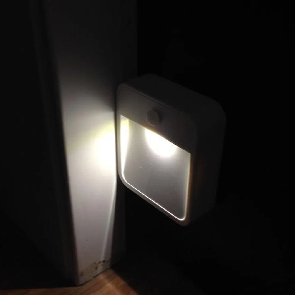 2 قطعة Led محس حركة ضوء 0.3 واط الأبيض السيارات ضوء الليل لخزانة المدخل الحمام خزانة غرفة النوم الدرج الحضانة رقم #3