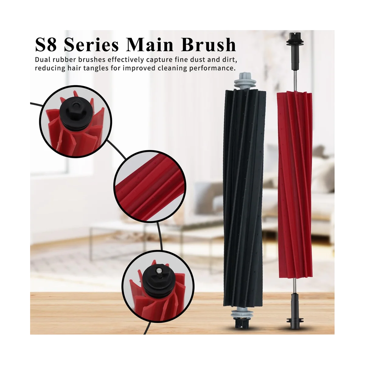 14ชิ้นสำหรับ S8 S8โปร S8พิเศษ + ชิ้นส่วนสูญญากาศสองด้านแปรงซับหลักผ้าตัวกรอง HEPA ถุงเก็บฝุ่น