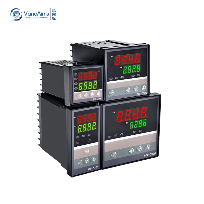 Rex-c100 Thermostat 220v pt100 K J Type Thermocouple Universal Input SSR/Relay Output PID Temperature Controller Regulator 1300℃