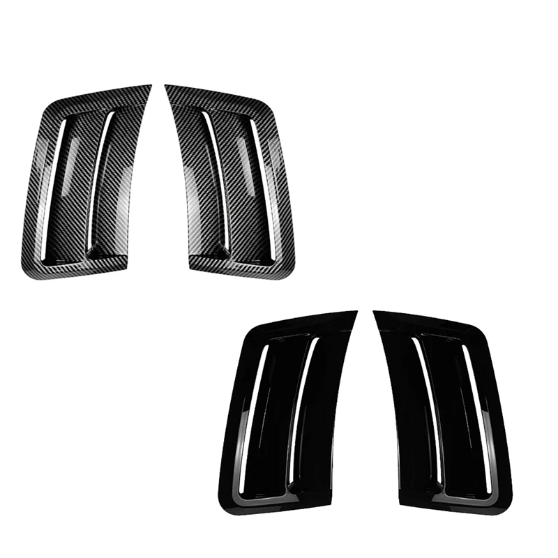 Car Front Bumper Splitter Side Air Vent Outlet Cover Wind Knife Trim For Mercedes-Benz C-Class W204 S204 2007-2010