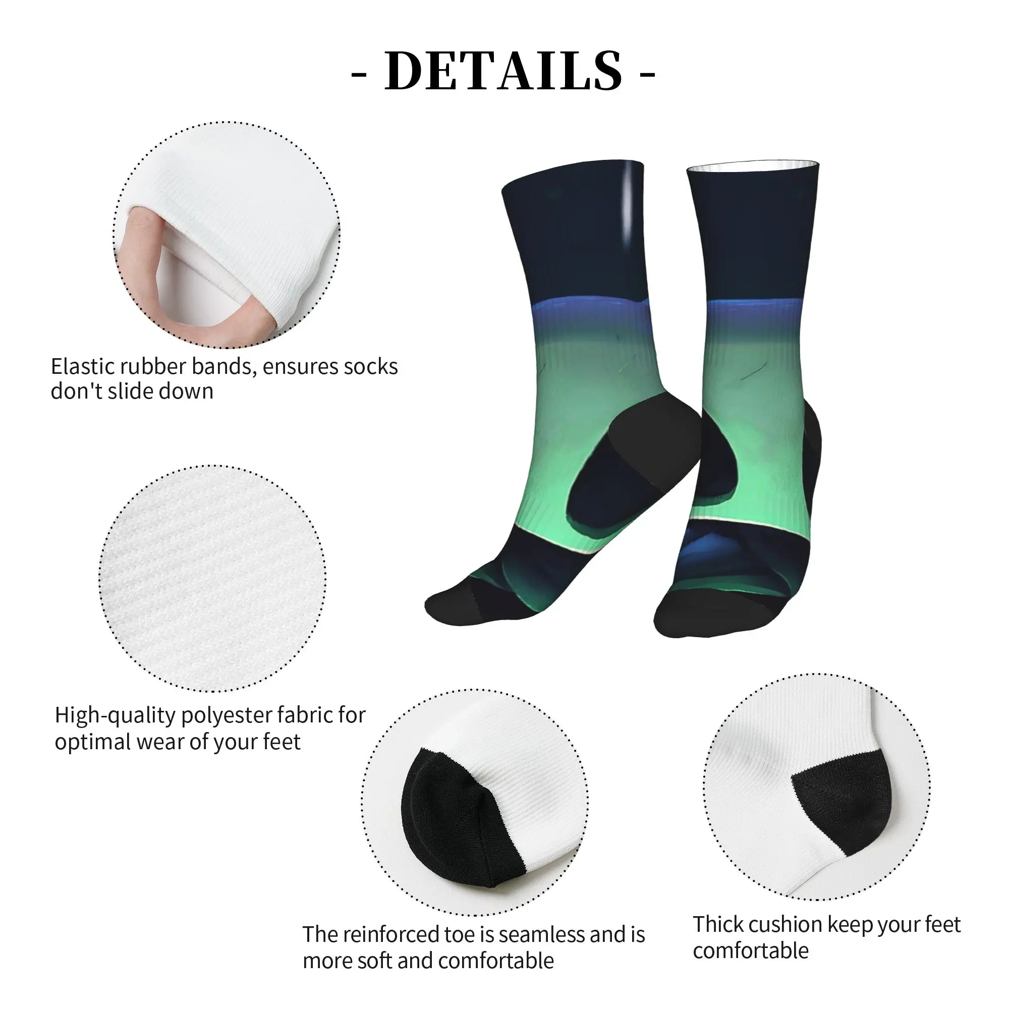 カップルソックス ホロウナイト シルクソング ゲーム ストッキング 春 カジュアル 高品質ソックス パターン アウトドア スポーツ 滑り止めソックス