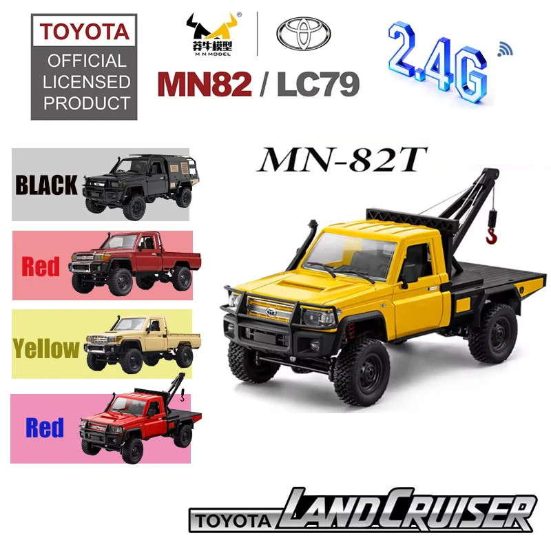 

MN82T 1:12 2.4G RC Гусеничный подъемник 4WD Грузовик с дистанционным управлением Внедорожник-пикап RC Альпинистская модель автомобиля Игрушка для детей Взрослых Подарок