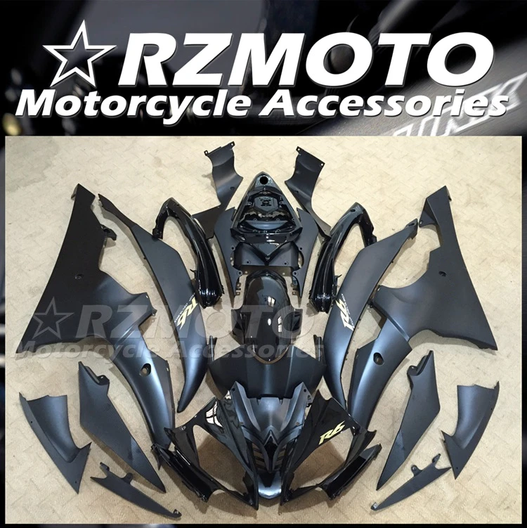 

4 подарка, новый комплект обтекателей из АБС-пластика, подходит для YAMAHA R6 2008 2009 2010 2011 2012 2013 2014 2015 2016, комплект кузова на заказ, черный матовый