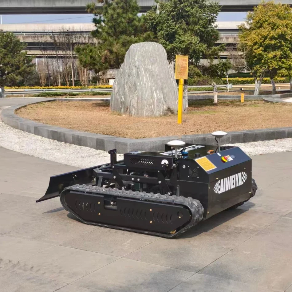 Customized Industrial Grade Remote Control Lawn Mower with Storage Rack, Cordless Design for Farmyard Use Lawn Mower