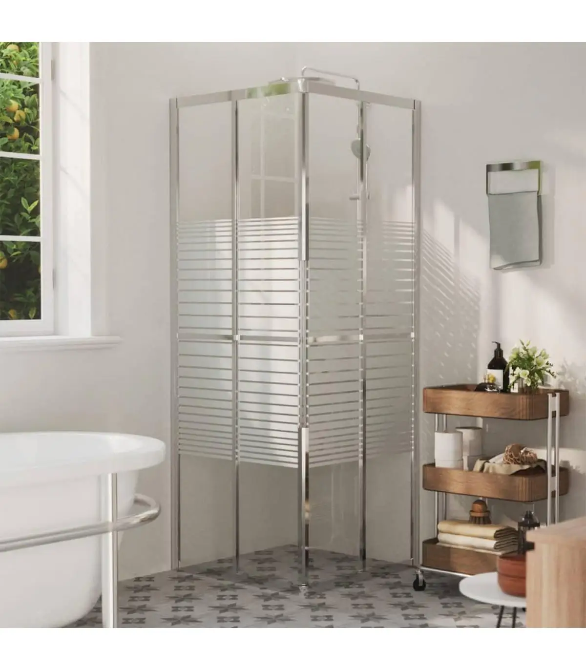 Shower cabin shower doors ESG 70x70x180 cm