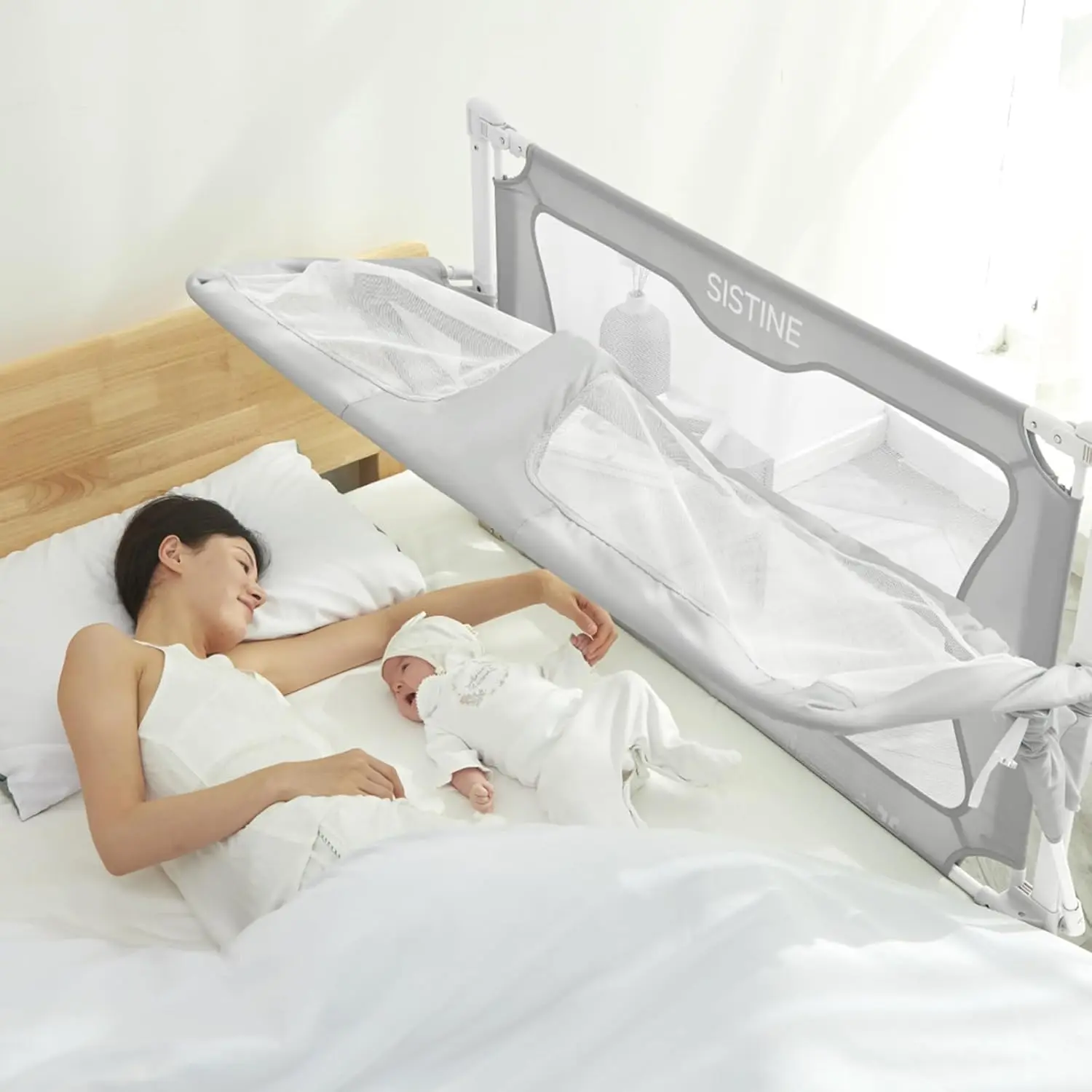 Crib Side Bed, Bassinet, Crib  Sleeper, Sleeping Together Bedside Bassinet, Cots Sleep Together, Cot Side by  Sleeper. I