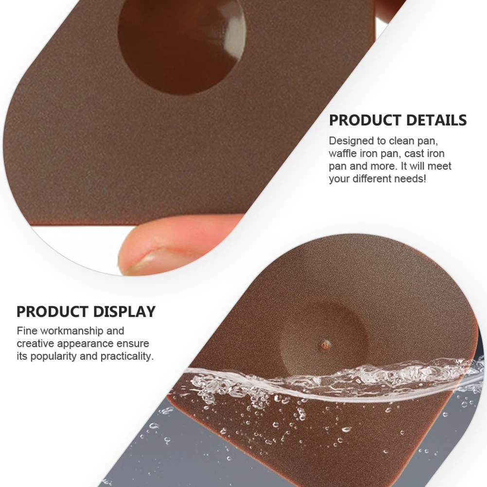 

6Pcs Plastic Pan Scrapers Practical Kitchen Accessories for Cast Iron Pans Durable Reusable Cleaning Supplies Easy to Operate