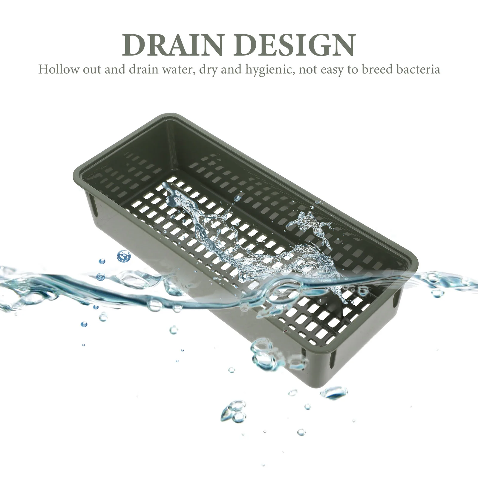 Diamond Cutlery Box Household Utensil Case Accessories Organizer Drying Rack Dishes Products Storage Holders Multi-function Pp