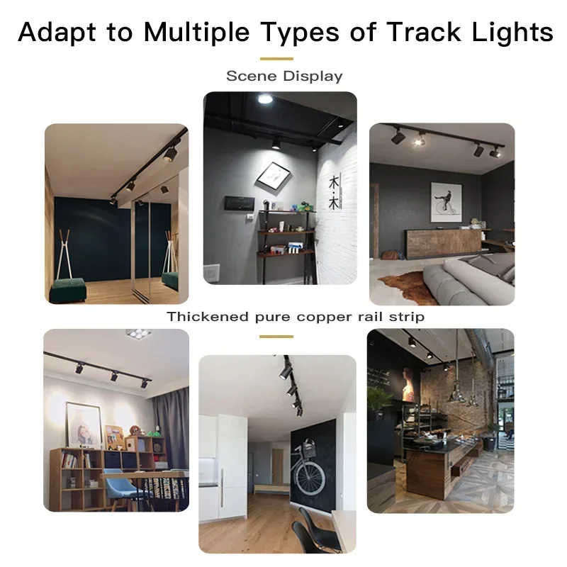 Led Track Rail 220V Spotlight 0.5M 1M Led Track Light Rails Straight/L Shape Connectors for Track Rail Spotlight Track Lighting