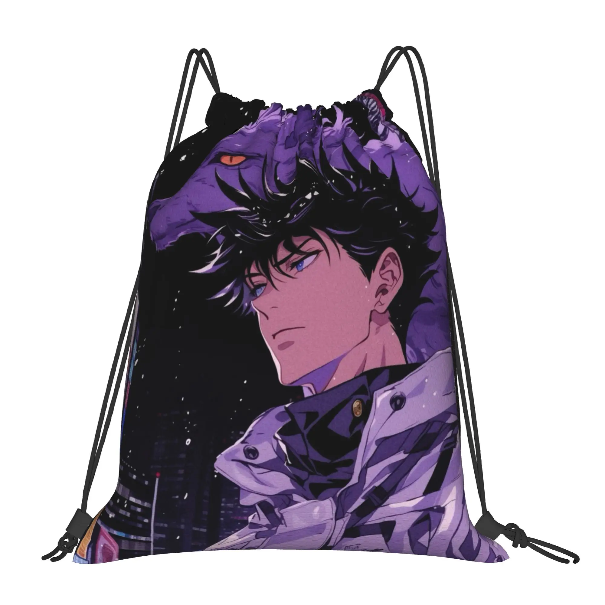 Bolsas con cordón Megumi Fushiguro (28) Jujutsu Kaisen, bolsas deportivas unisex para almacenamiento, organizador, bolsa con cordón