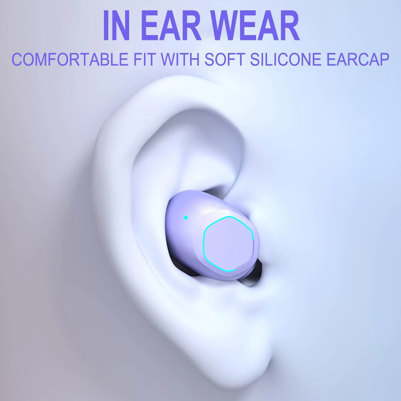 In Ear Bluetooth Headphones Wireless Earbuds With Wireless Charging Case Deep Bass Noise Cancelling Sports Top Headphones